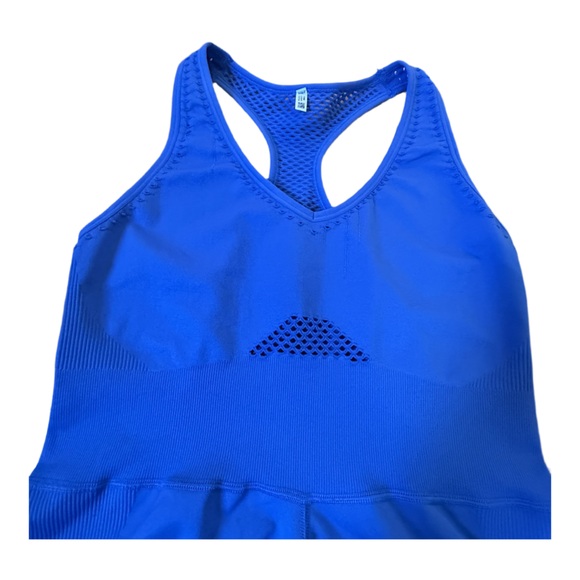 NWOT Offline by Aerie Seamless Mesh Athletic Romper Sz XL in Royal Blue - Picture 1 of 7